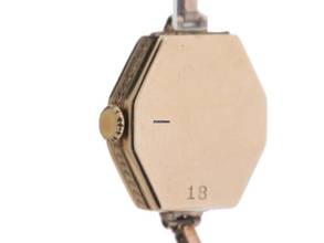 Thumbnail von Rolex Art Deco Stretch 1927 scatola originale molto buona vintage Art Deco stretch coperchio a ribalta in oro rosa 9 kt