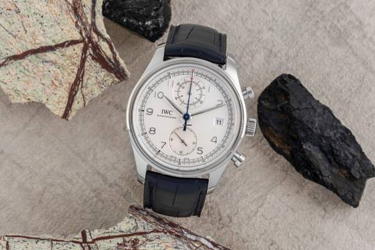  IWC Portugieser Chronograph Classic Chronograph Automatik Stahl Ref. IW390403 Papiere 2014 