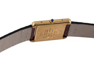 Thumbnail von Cartier Tank Silber vergoldet unisex Ref. 681006 Klassiker