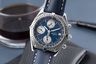Thumbnail von Breitling Chronomat Chronograph Automatik Stahl Herrenuhr Ref. A13047 Klassiker