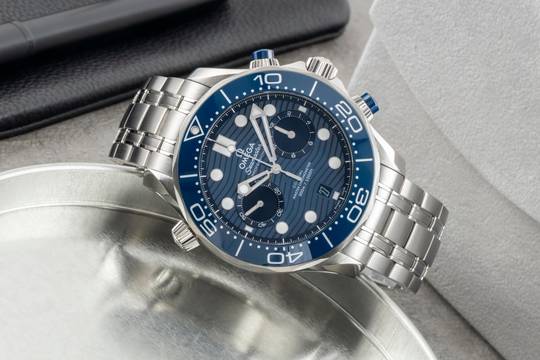  Omega Seamaster Diver 300 M Chronograph Automatik 210.30.44.51.03.001 B&P 