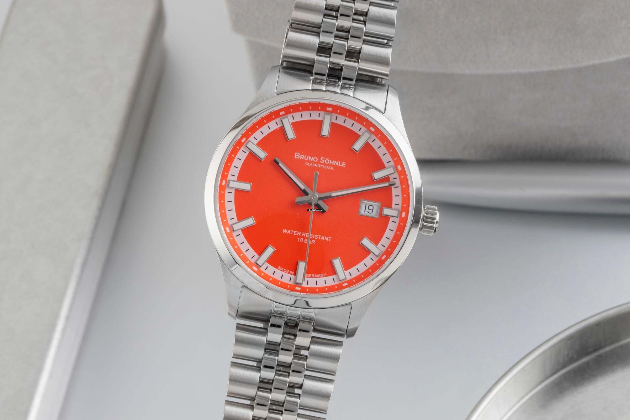 Bruno Söhnle Glashütte Turin Staal Automaat herenhorloge Ref 17-12230-840 B&P Nieuw