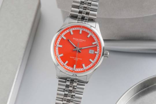 Bruno Söhnle Glashütte Turin Stahl Automatik Herrenuhr Ref 17-12230-840 B&P New