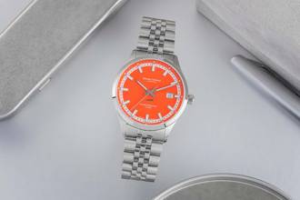 Thumbnail von Bruno Söhnle Glashütte Turin Staal Automaat herenhorloge Ref 17-12230-840 B&P Nieuw