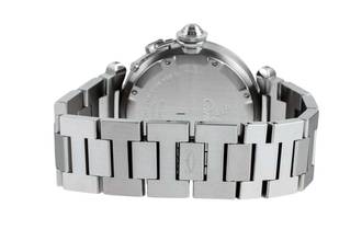 Thumbnail von Cartier Pasha C GMT Big Date Automatik Stahl Herrenuhr Ref. W31049M7