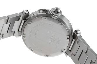 Thumbnail von Cartier Pasha C GMT Big Date Automatik Stahl Herrenuhr Ref. W31049M7