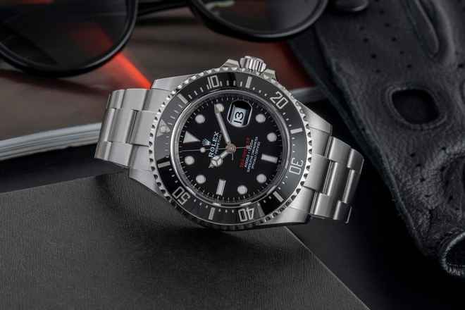 Rolex Sea-Dweller Single Red stalowy zegarek męski Oyster Ref. 126600 B&P 2019