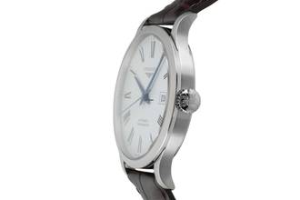 Thumbnail von Longines Record стальные автоматические мужские часы Ref. L2.821.4.11.2 документы 2023