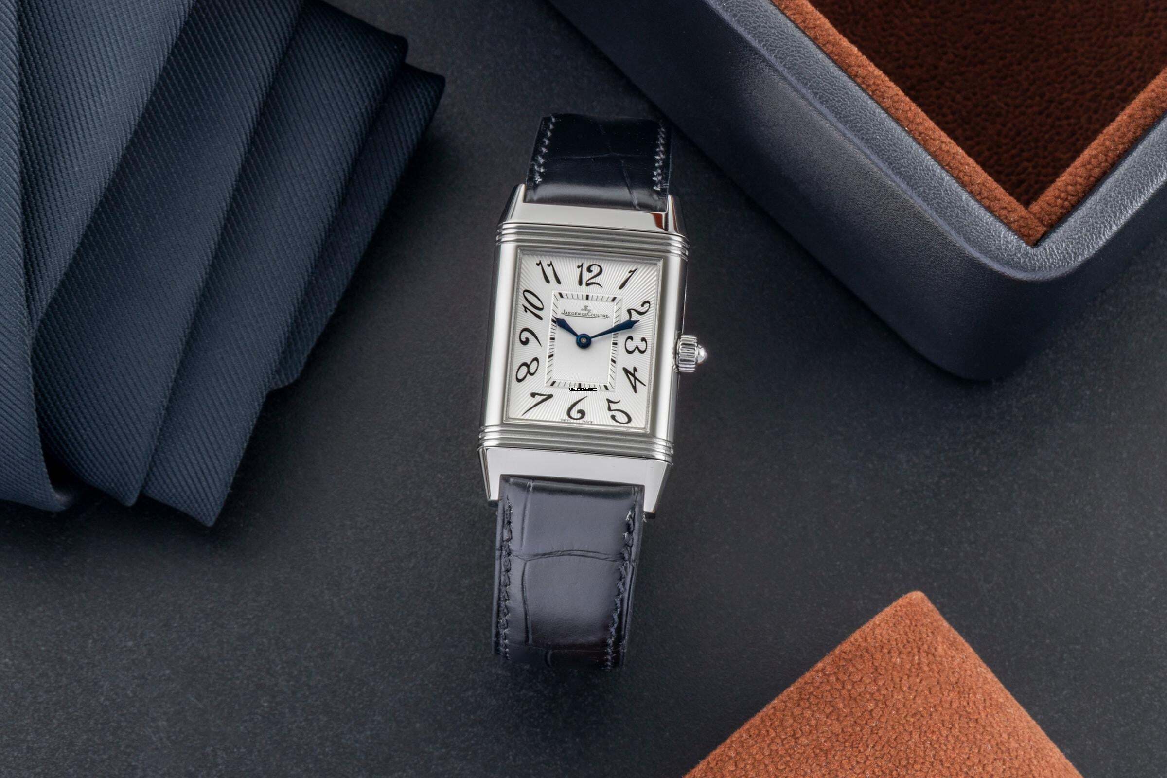 Jaeger-LeCoultre Reverso Duetto Classique Lady z diamentami, ręczny, Ref. Q2568402 256.8.75