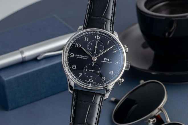 IWC Portugieser Chronograph Otomatik Çelik Ref. IW371609 B&P 2021