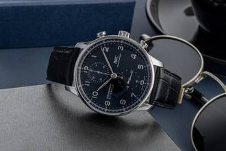 Thumbnail von IWC Portugieser Chronograph Automatyczny stal Ref. IW371609 B&P 2021