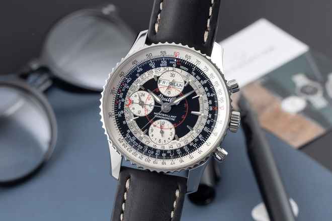 Montre homme Breitling Montbrillant Datora Chronographe en acier automatique A21330
