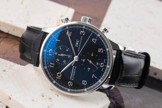Thumbnail von IWC Portugieser Chronograph in acciaio automatico orologio da uomo Ref. IW371447 documenti 2018
