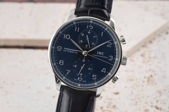  IWC Portugieser Chronograph Stahl Automatik Herrenuhr Ref. IW371447 Papiere 2018 