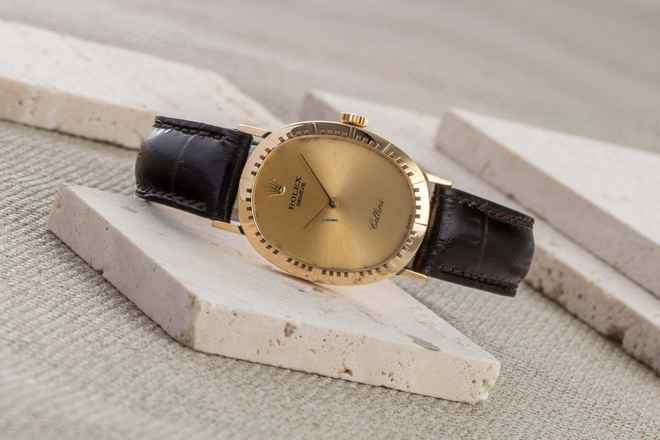 Rolex Cellini 18k (0,750) ręcznie nakręcana damska zegarek Ref. 4047 klasyk