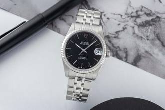 Thumbnail von Tudor Prince Date Stahl / Weissgold Automatik Damenuhr Ref. 72034 Papiere