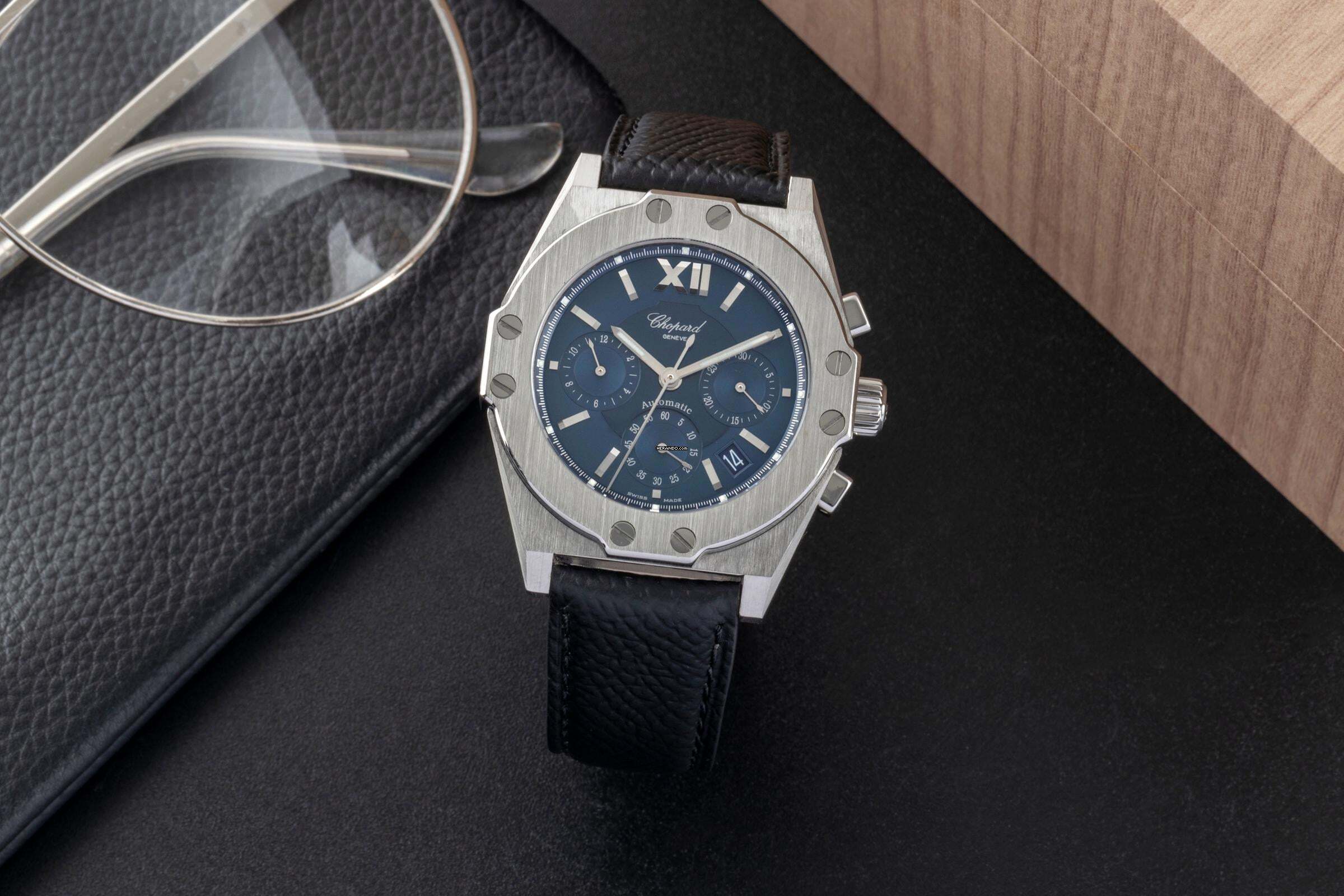 Chopard St. Moritz Chronograph Stahl Automatik Herrenuhr Ref. 268352-3001 Box