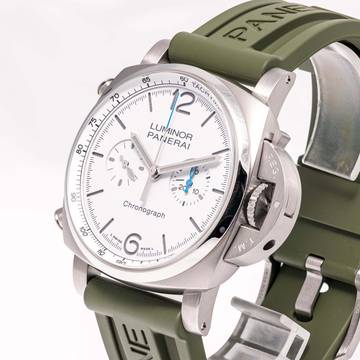 パネライ ルミノール クロノ 44 – PAM 01218 – 新品同様 – 2025年11月 フルセット