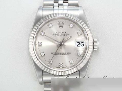  Rolex Datejust 31 Medium Datejust 31 Mm Stahl Weissgold 750 Diamanten Automatik Stainless Steel 18kt White Gold Lady Jubilé-band Chronometer Oyster 