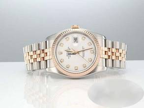 Thumbnail von Rolex Datejust 36 36mm 116231 2009 Stahl Rosegold 750 Diamanten Automatik
