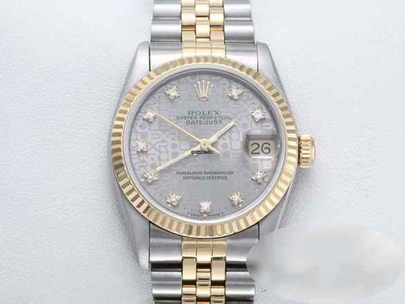  Rolex Datejust 31 Stahl Gelbgold 750 Diamanten Automatik Gold Stahl 