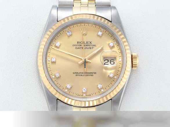  Rolex Datejust 36 36mm 16233 Edelstahl Gelbgold 750 Automatik Stainless Steel 18kt Yellow Gold Jubilé-band Chronometer Oyster 