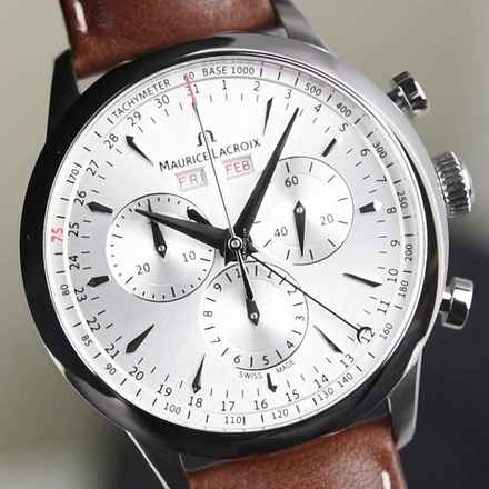 Maurice Lacroix 1975 CHRONograf kwarcowy z datą dzienną, limitowana edycja, nowy, pełny zestaw