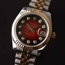 Thumbnail von Rolex Lady-Datejust 26 Jubilee Steel/Gold Red Vignette Dial