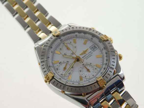  Breitling Chronomat GT Stahl Gold mit Stahl Gold Pilotband im Top Zustand B & P Full Set im Top Zustand 