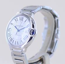 Thumbnail von Cartier Ballon Bleu 42mm Steel Automatic Klassiker Luxusuhr Silver roman dial 42mm