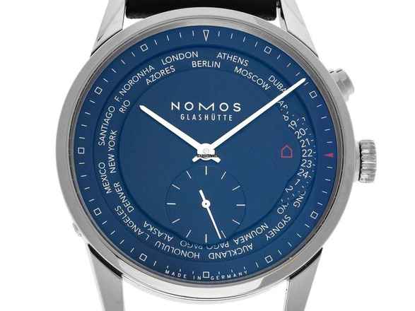  NOMOS Zürich Weltzeit Glashütte Zürich Weltzeit Midnight Blue Ref.807 2026 Full Set Neu Zürich Weltzeit Midnight Blue 
