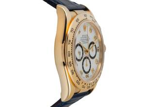 Thumbnail von Rolex Daytona Chronograph 18k Gold White Diamond Dial Ref. 16518 B&P 1997 LC100