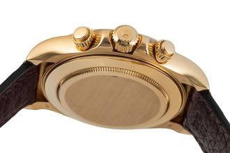 Thumbnail von Rolex Daytona Chronograph 18k Gold Black Diamond Dial Ref. 116518 P-Serie