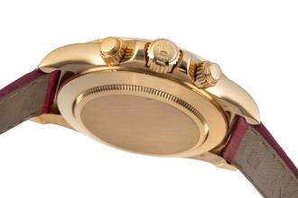 Thumbnail von Rolex Daytona Chronograph 18k Gold MOP Dial Herrenuhr Ref. 16518 B&P 1999 LC100