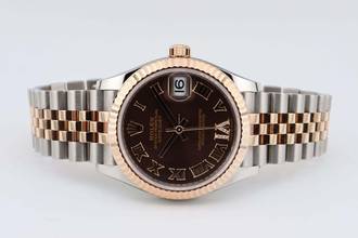 Thumbnail von Rolex Datejust 31 Chocolate Roman Dial - Jubilee Bracelet - Diamonds 278271 2022