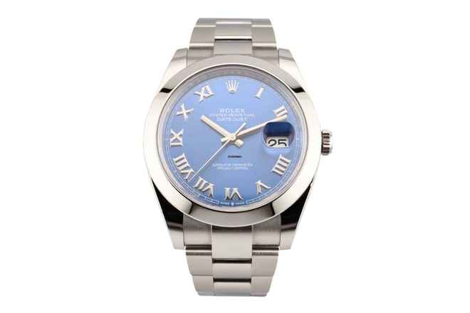  Rolex Datejust 41 Azzurro Dial - Roman Numerals - 126300 2021 