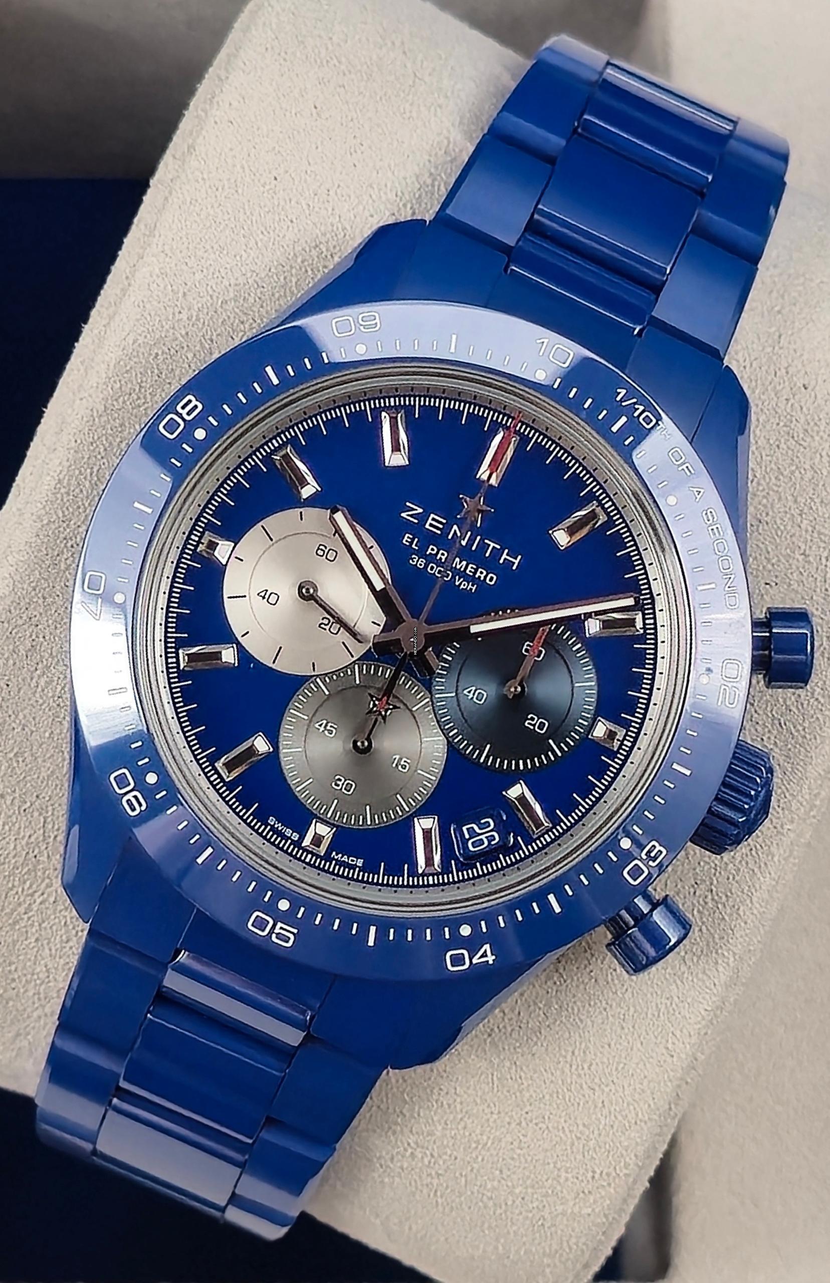 Zenith Chronomaster Sport 160th Anniversary Edition 49.3102.3600/51.M3100 Blue Ceramic Unworn/New Condition 3-2026