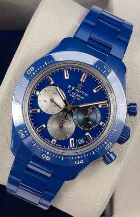  Zenith Chronomaster Sport 160th Anniversary Edition 49.3102.3600/51.M3100 Blue Ceramic Unworn/New Condition 3-2026 
