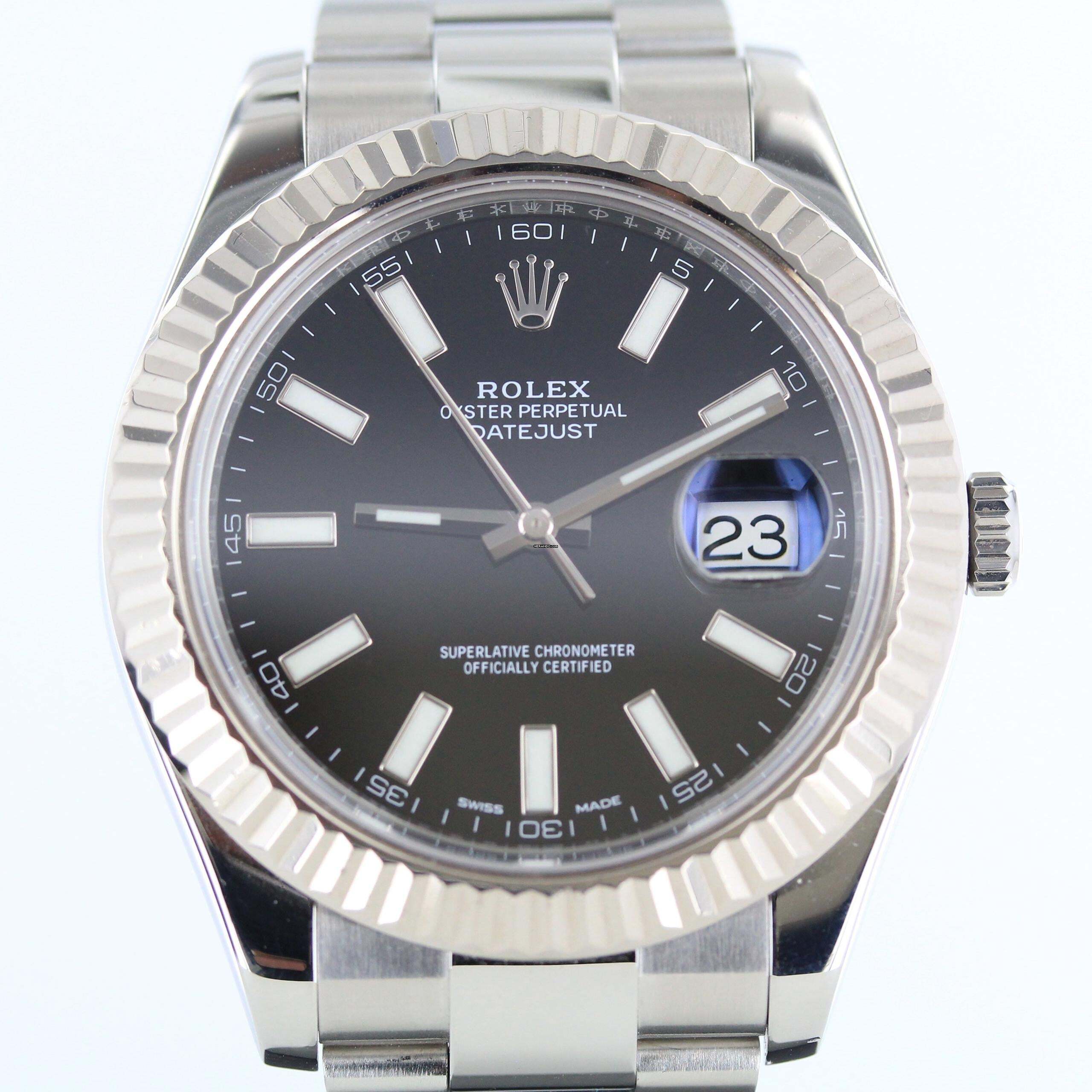 Rolex Datejust II Ref.116334//Black Dial/Stahl/Weissgold//#KS