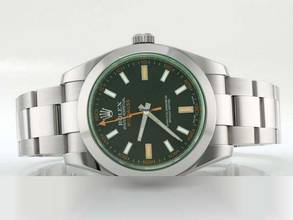 Thumbnail von Rolex Milgauss 116400gv 2013 Edelstahl Automatik Stahl Grün Green