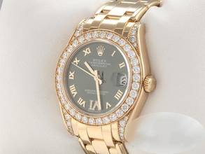 Thumbnail von Rolex Pearlmaster 34 81158 2016 Gelbgold 750 Diamanten Automatik Gold Medium
