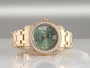 Thumbnail von Rolex Pearlmaster 34 81158 2016 Gelbgold 750 Diamanten Automatik Gold Medium