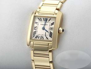 Thumbnail von Cartier Tank Française Gelbgold 750 Lady Damen 18kt Yellow Gold