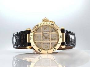Thumbnail von Cartier Pasha 35mm Gelbgold 750 Diamanten Automatik Medium W3012351 Damen Gold