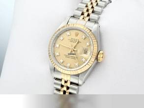 Thumbnail von Rolex Lady-Datejust Edelstahl Gelbgold 750 Diamanten Automatik Gold Stahl Damen Stainless Steel 18kt Yellow Gold Jubilé-band Chronometer Oyster