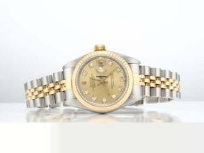 Thumbnail von Rolex Lady-Datejust Edelstahl Gelbgold 750 Diamanten Automatik Gold Stahl Damen Stainless Steel 18kt Yellow Gold Jubilé-band Chronometer Oyster