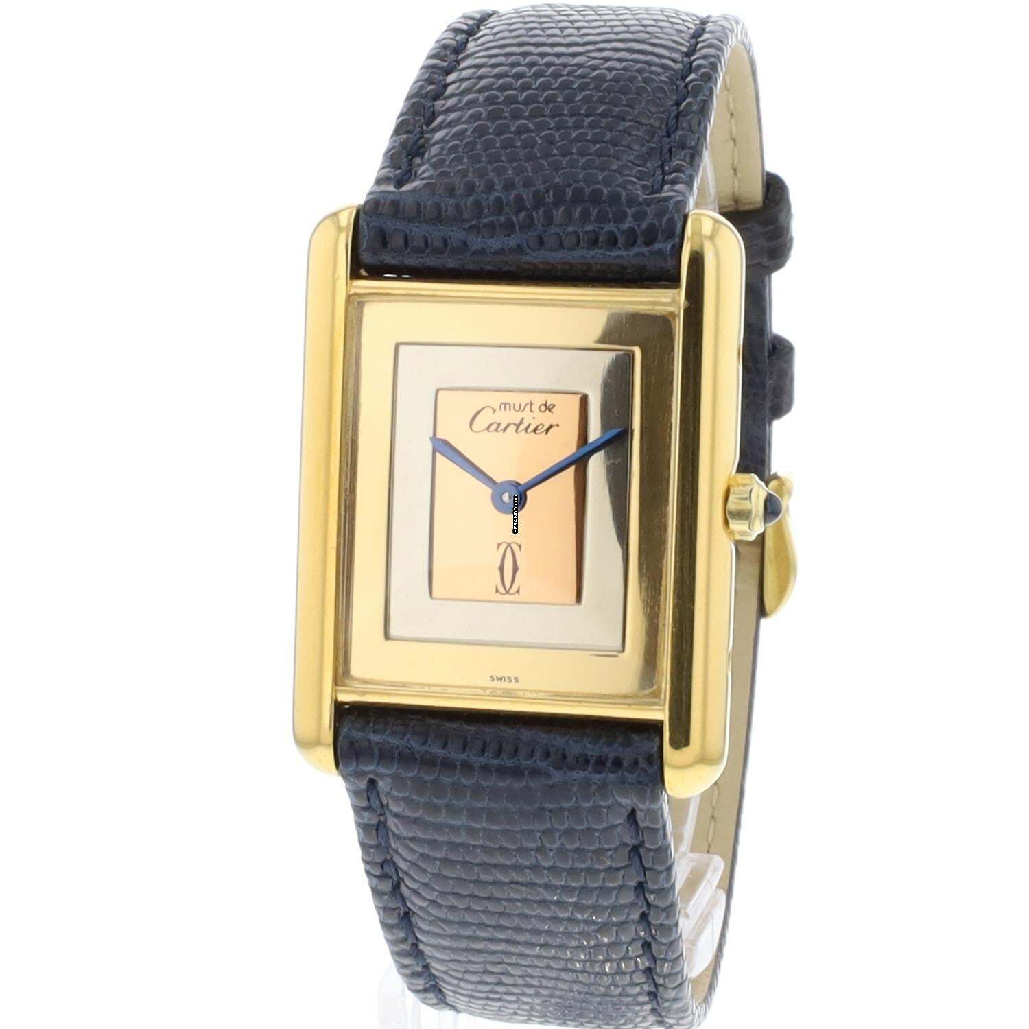 Cartier Tank Vermeil Must Vermeil Trinity Dial