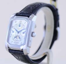 Thumbnail von Glashütte Original Senator Karrée Ewiger Kalender Mondphase 1845 Silver Dial rar Collector