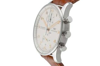 Thumbnail von IWC Portugieser Chronograph Stahl Automatik Herrenuhr Ref. IW371445 Papiere 2019