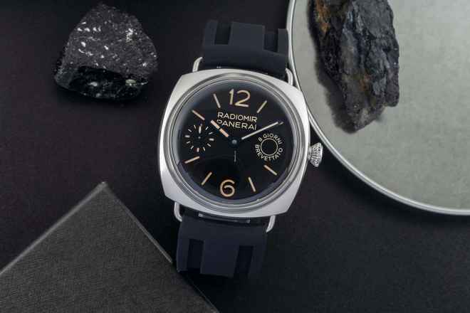  Panerai Radiomir 8 Days Stahl Handaufzug Limited PAM00992 B&P 2023 